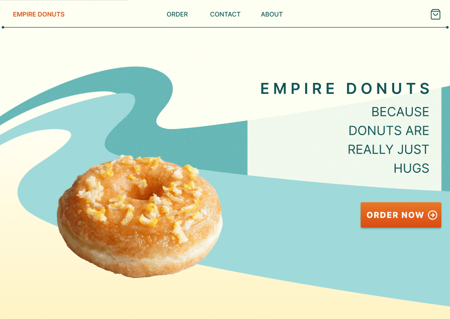 Empire Donuts website redesign