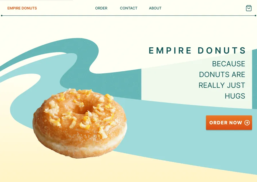 Empire Donuts website redesign